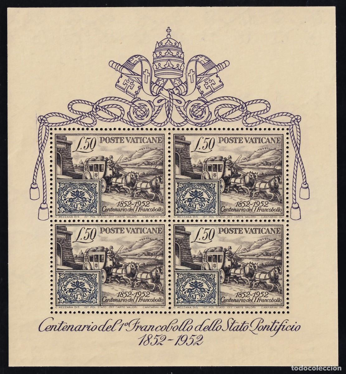 Sellos: Vaticano, 1952 Y&T. HB. 1 /*/