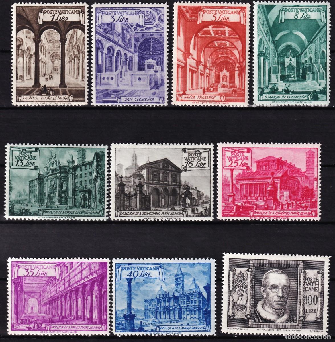 Sellos: Vaticano, 1949 Y&T. 140 / 149 /*/