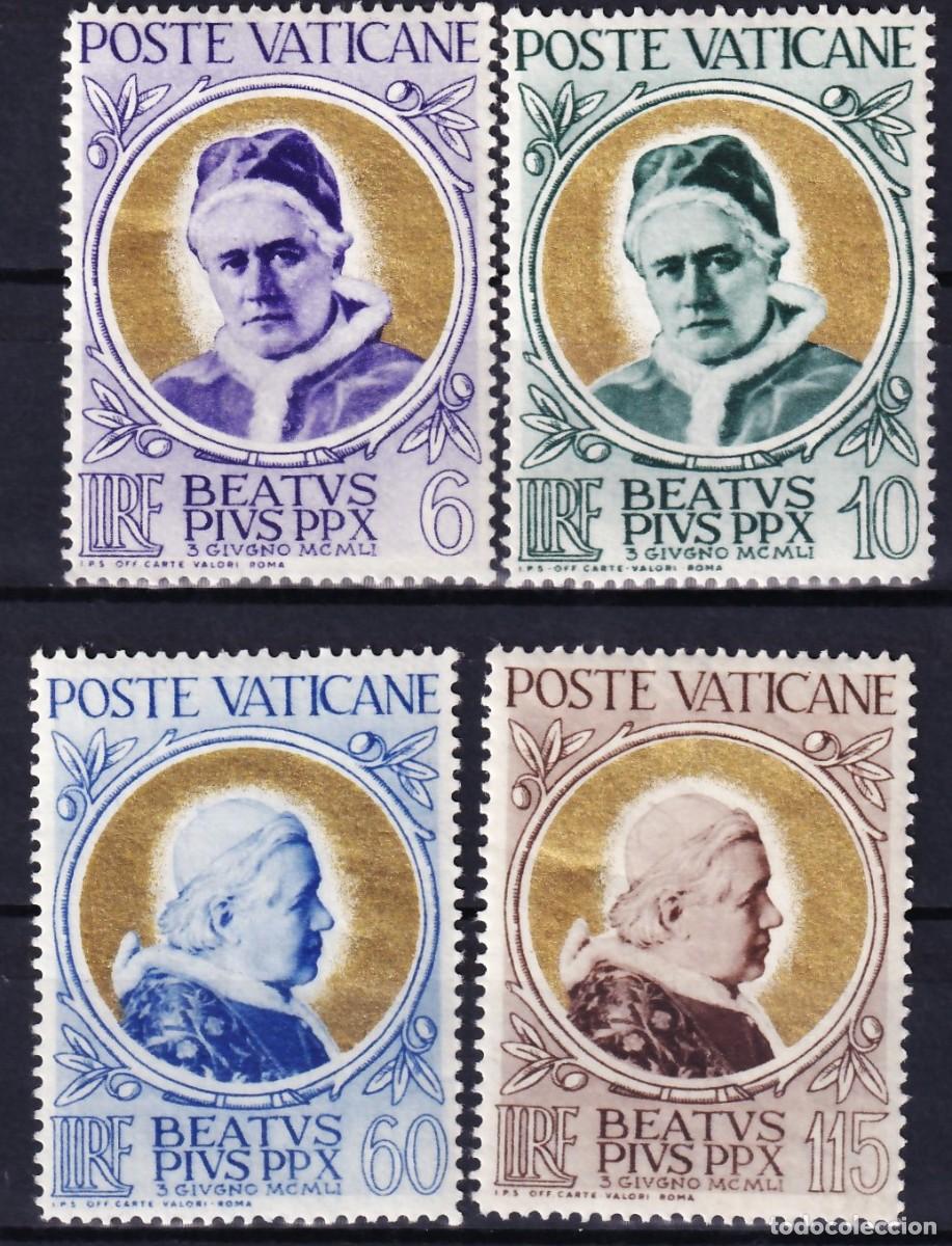 Sellos: Vaticano, 1951 Y&T. 163 / 166 /**/, [SIN FIJASELLOS.]