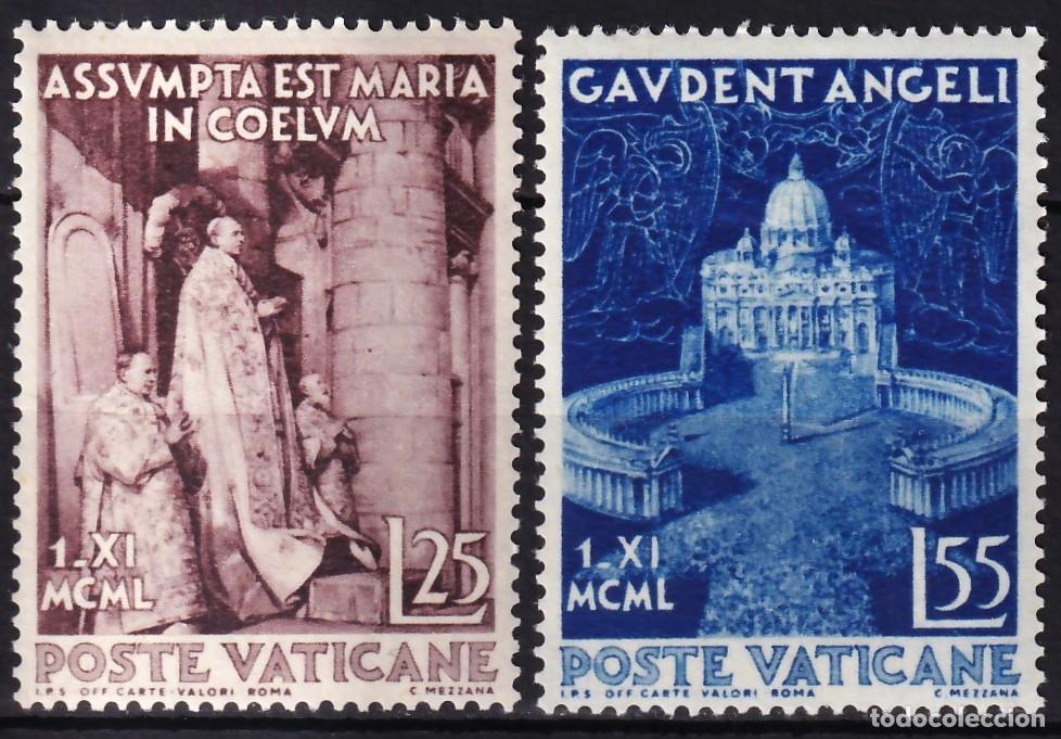 Sellos: Vaticano, 1951 Y&T. 161 / 162 /*/