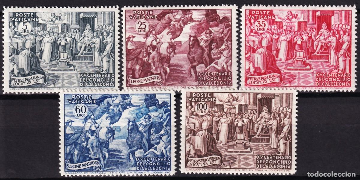 Sellos: Vaticano, 1951 Y&T. 167 / 171 /*/