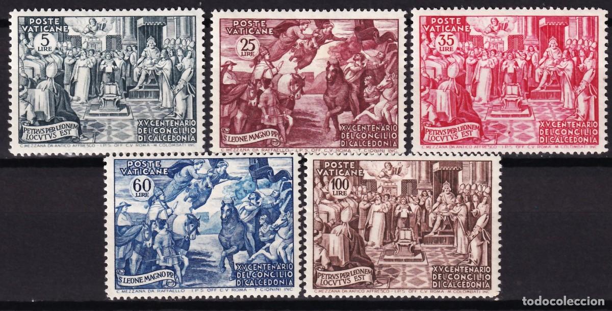 Sellos: Vaticano, 1951 Y&T. 167 / 171 /*/