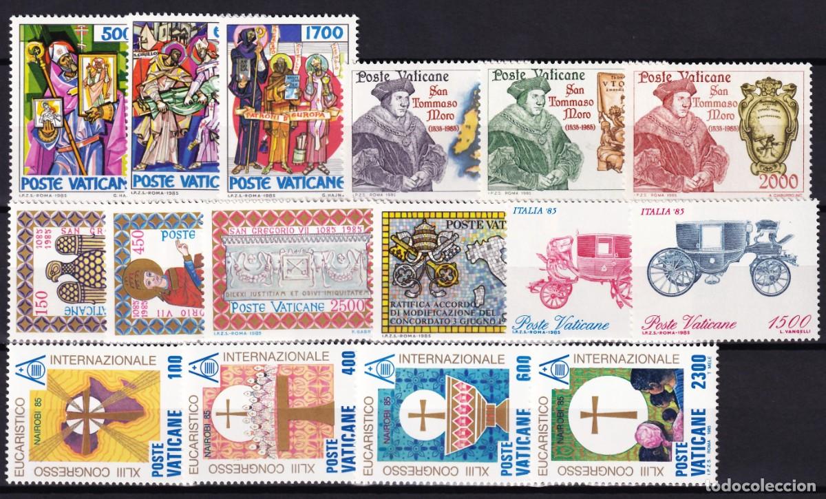 Sellos: Vaticano, 1985 Conjunto de series completas /**/, [SIN FIJASELLOS.]