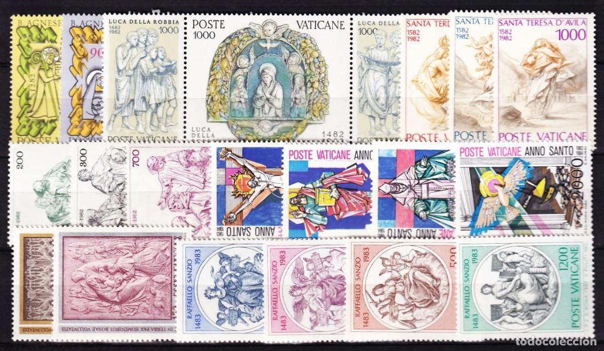 Sellos: Vaticano, 1982-1983 Conjunto de series completas /**/, [SIN FIJASELLOS.]