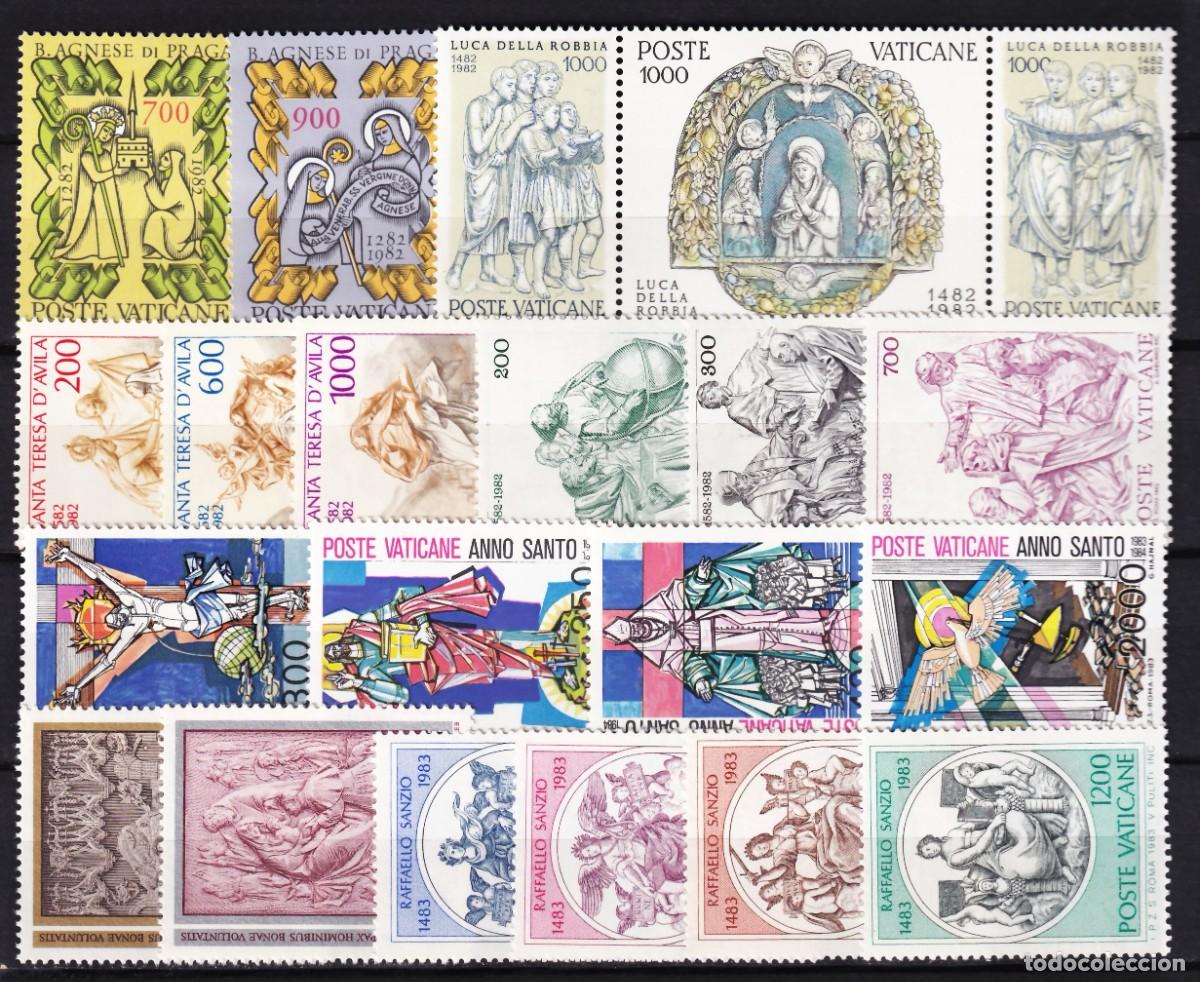 Sellos: Vaticano, 1982-1983 Conjunto de series completas /**/, [SIN FIJASELLOS.]