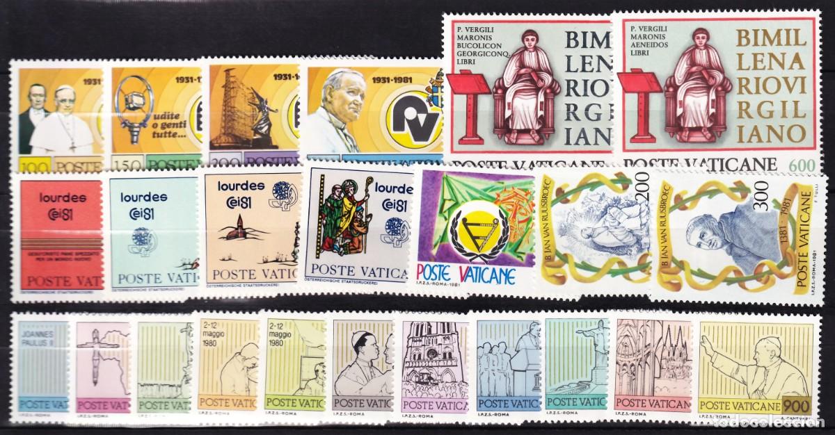 Sellos: Vaticano, 1981 Conjunto de series completas /**/, [SIN FIJASELLOS.]