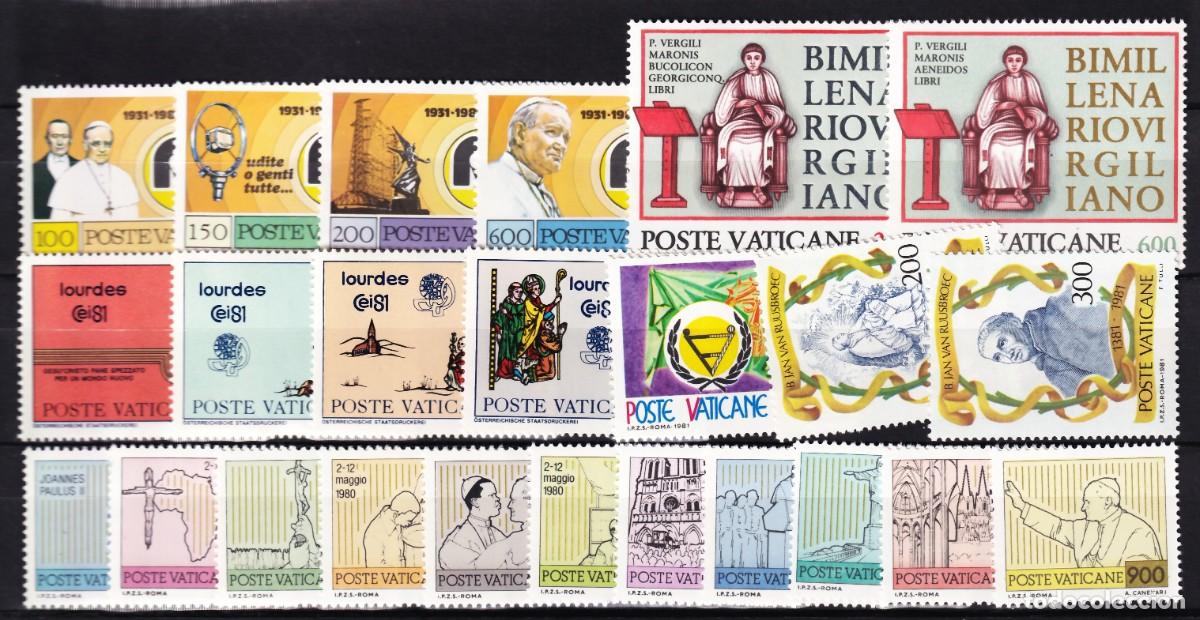 Sellos: Vaticano, 1981 Conjunto de series completas /**/, [SIN FIJASELLOS.]