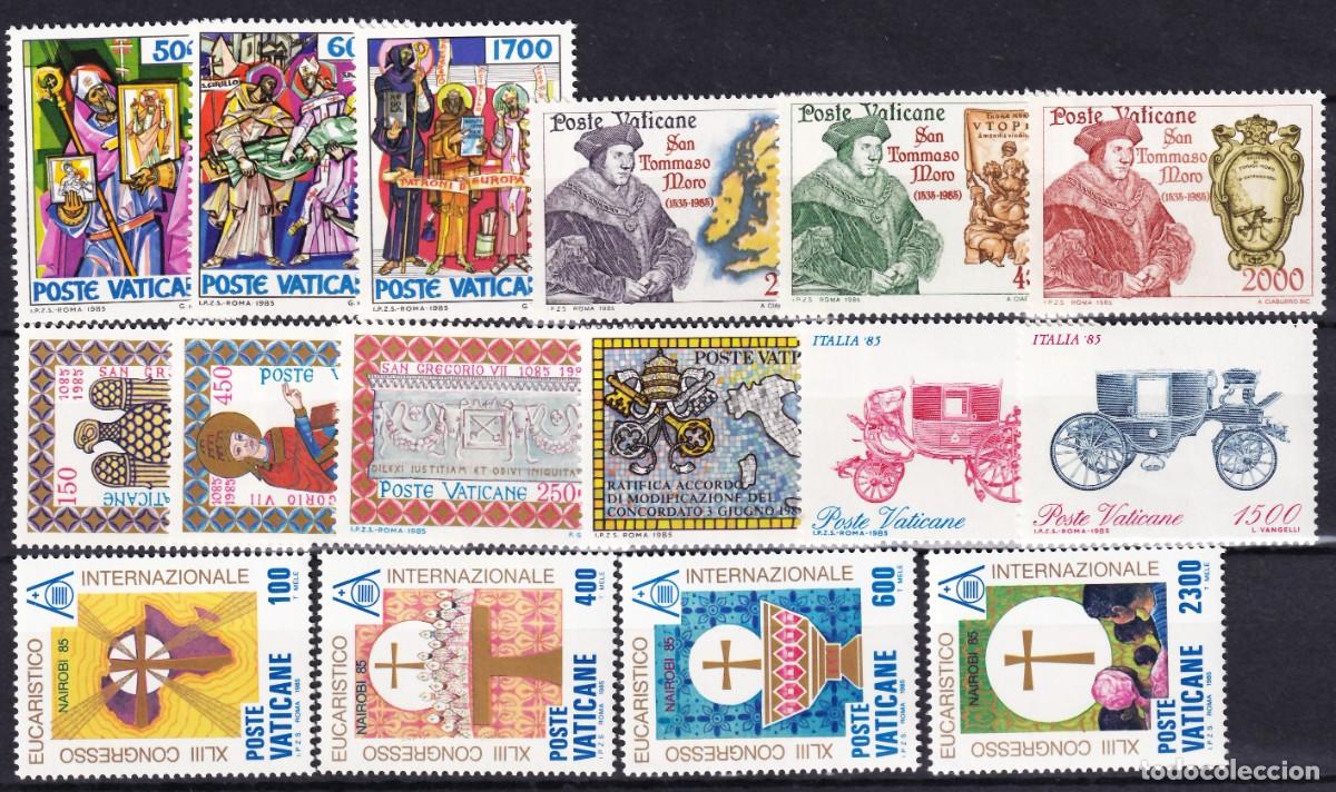 Sellos: Vaticano, 1985 Conjunto de series completas /**/, [SIN FIJASELLOS.]