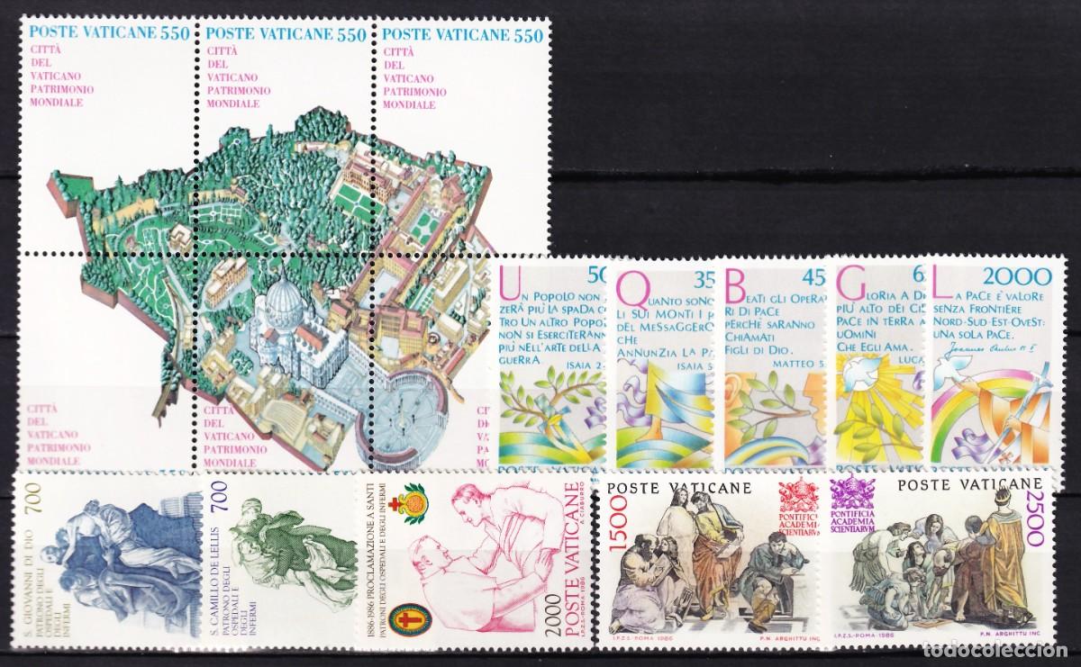 Sellos: Vaticano, 1986 Conjunto de series completas /**/, [SIN FIJASELLOS.]