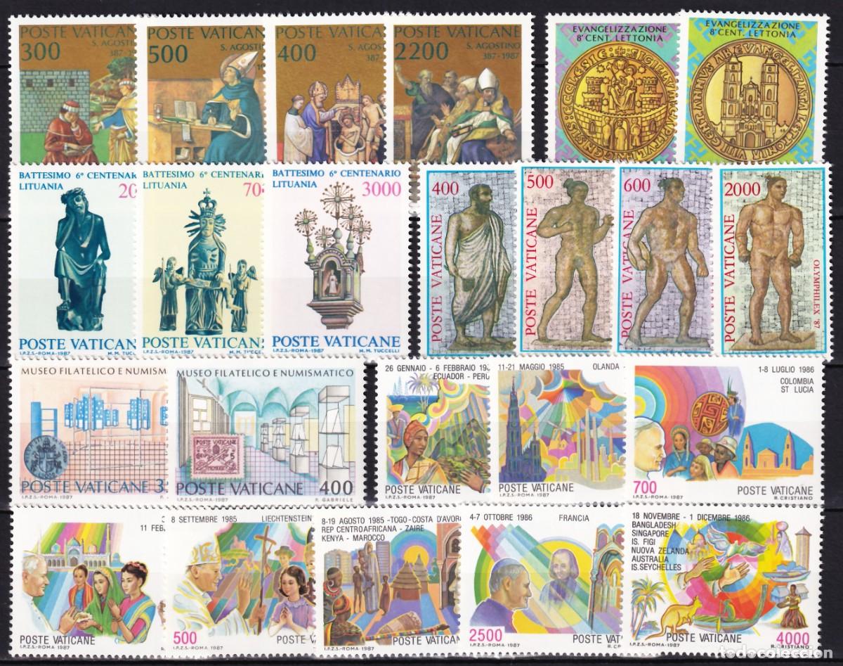 Sellos: Vaticano, 1987 Conjunto de series completas /**/, [SIN FIJASELLOS.]
