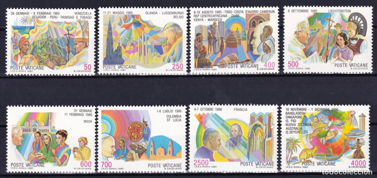 Sellos: Vaticano, 1987 Y&T. 817 / 824 /**/, [SIN FIJASELLOS.]
