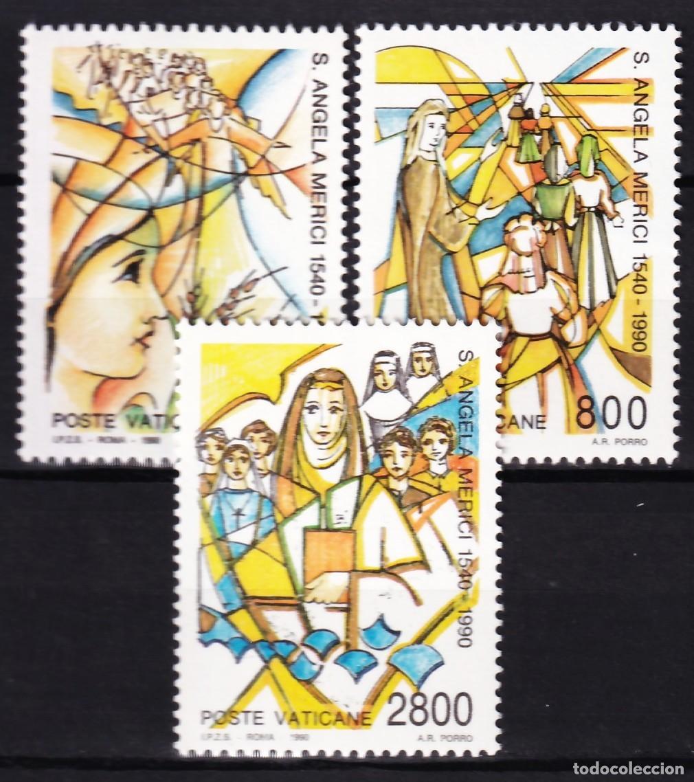 Sellos: Vaticano, 1990 Y&T. 872 / 874 /**/, [SIN FIJASELLOS.]