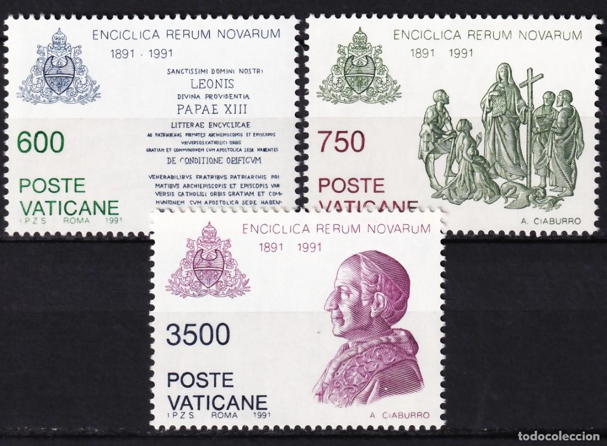 Sellos: Vaticano, 1991 Y&T. 903 / 905 /**/, [SIN FIJASELLOS.]