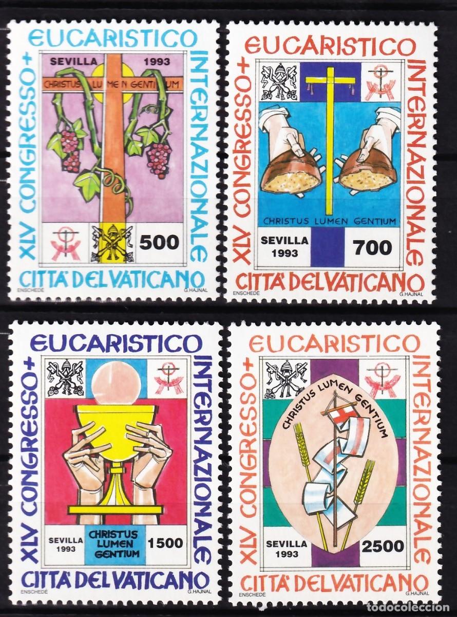 Sellos: Vaticano, 1992 Y&T. 952 / 955 /**/, [SIN FIJASELLOS.]