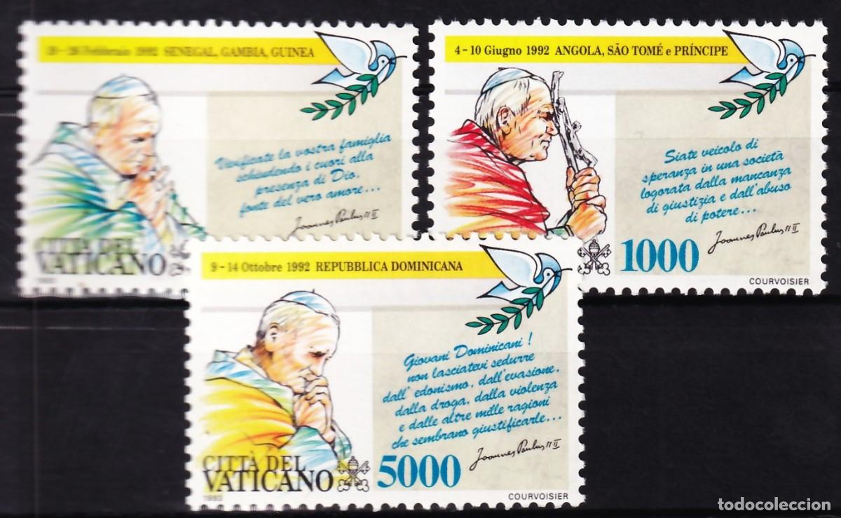 Sellos: Vaticano, 1993 Y&T. 963 / 965 /**/, [SIN FIJASELLOS.]