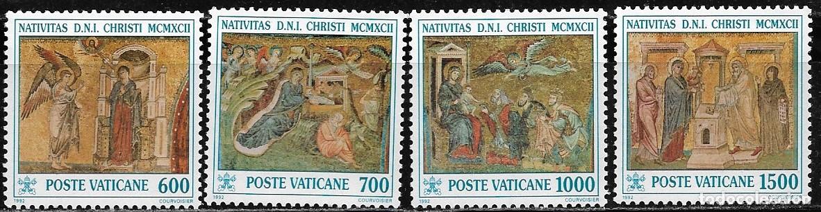 Sellos: VATICANO 1992, SERIE Ivert 937/40 - NAVIDAD. MNH.