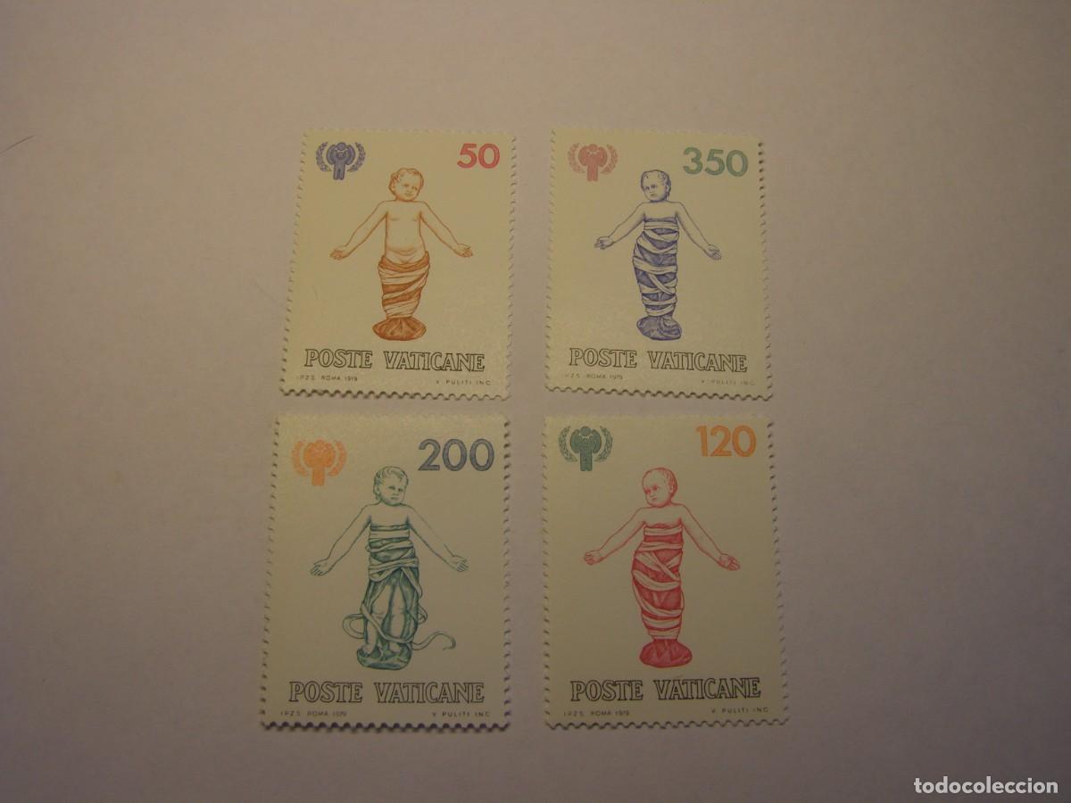 Sellos: Lote sellos del Vaticano, infancia, a&ntilde;o 1979.