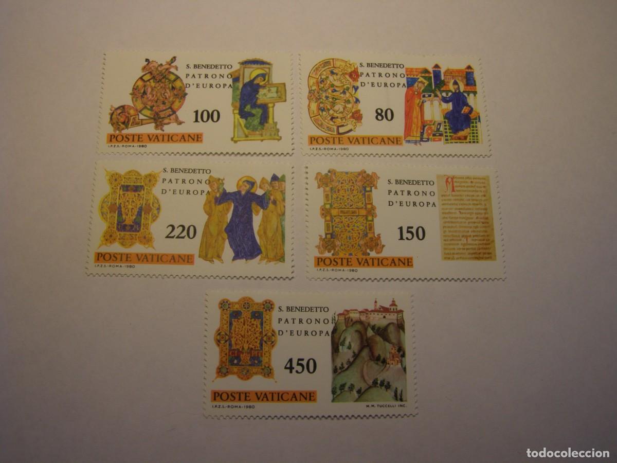 Sellos: Lote sellos del Vaticano, San Benito, patr&oacute;n de Europa.