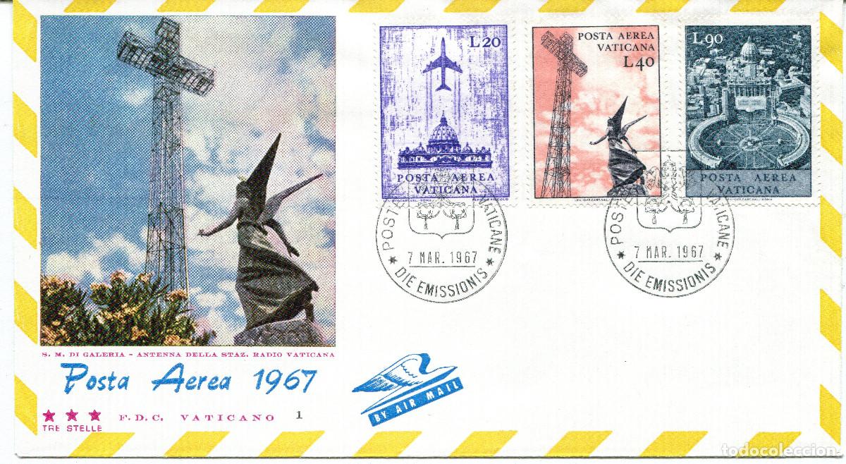 Sellos: VATICANO 1967 CARTA FDC MICHEL VA 517-519