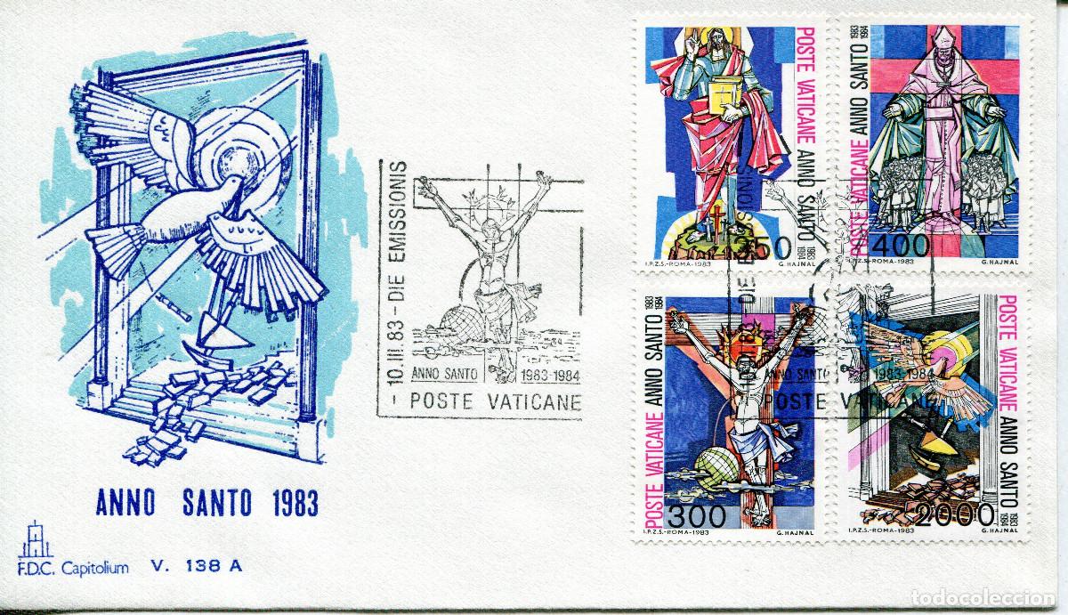 Sellos: VATICANO 1983 CARTA FDC MICHEL VA 816-819