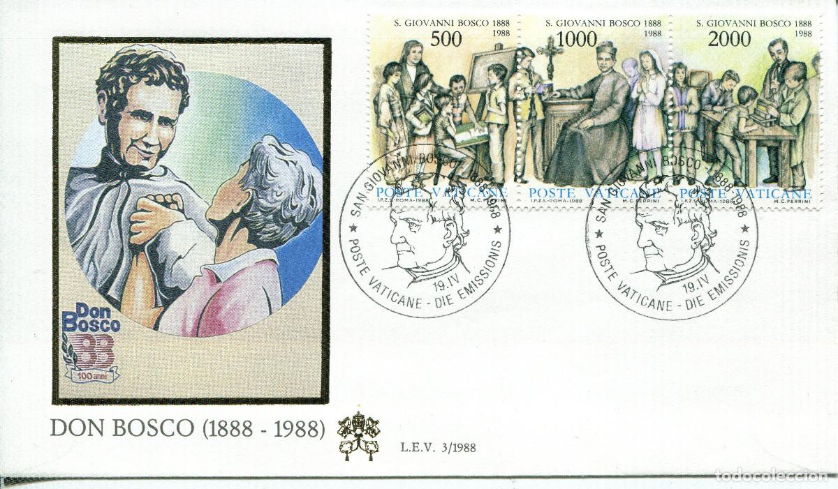 Sellos: VATICANO 1988 CARTA FDC MICHEL VA 937-939