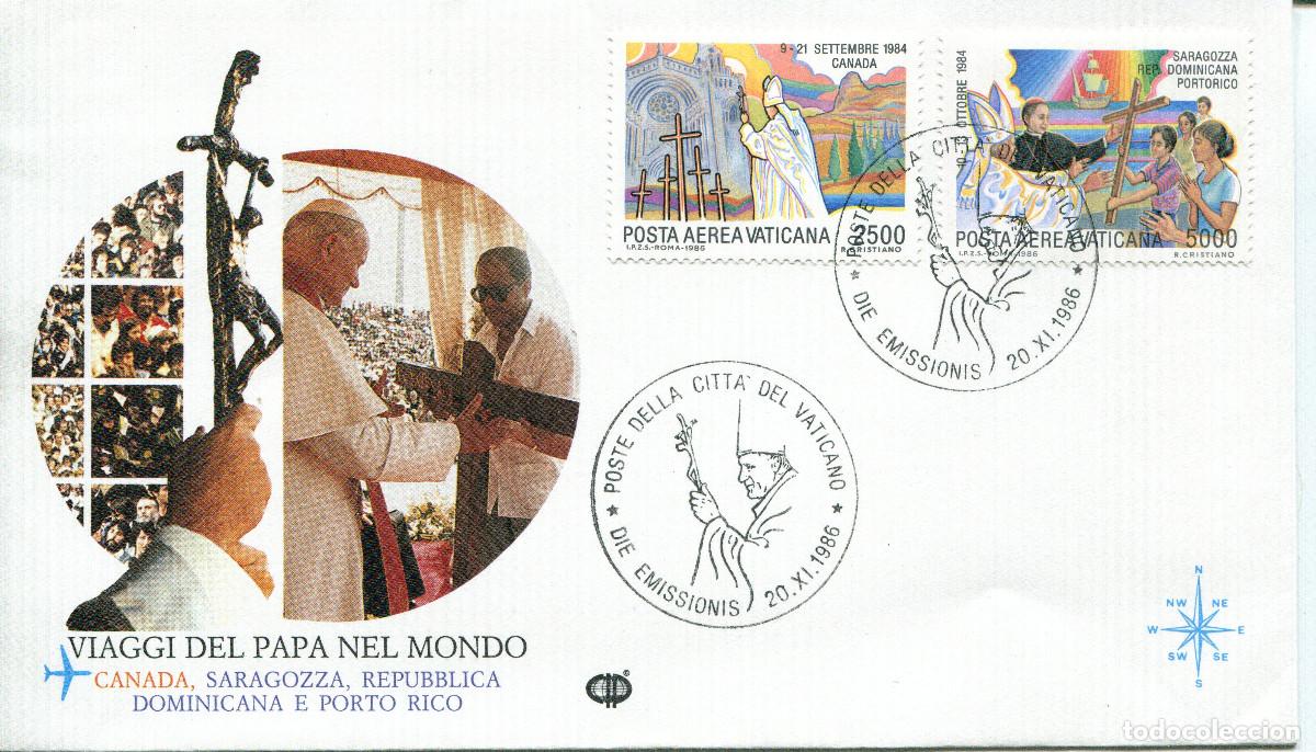Sellos: VATICANO 1986 CARTA FDC MICHEL VA 905-906