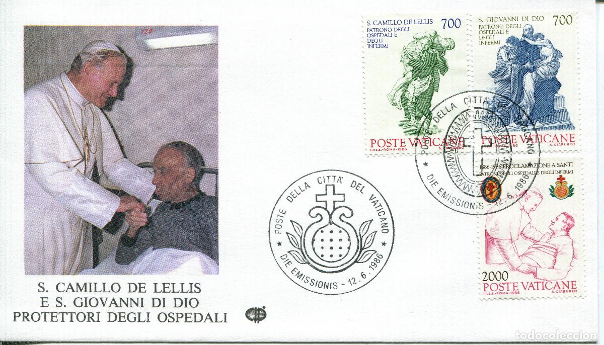Sellos: VATICANO 1986 CARTA FDC MICHEL VA 894-896