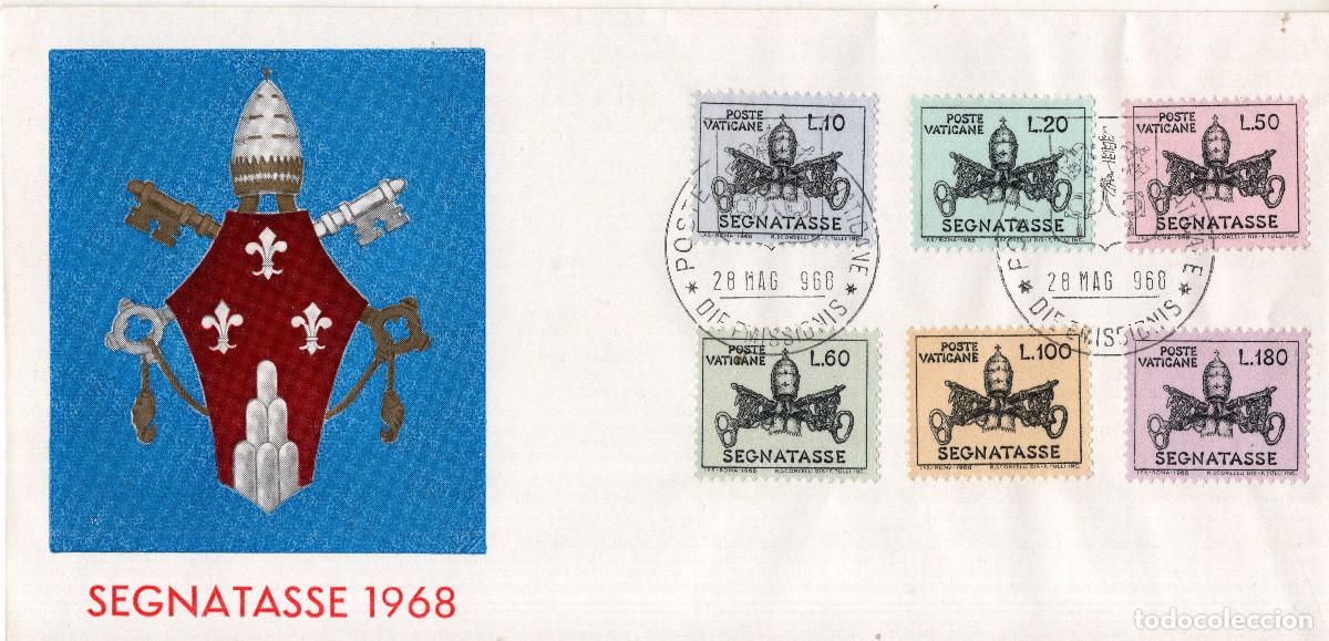 Sellos: VATICANO 1968 CARTA FDC MICHEL VA P19-P24