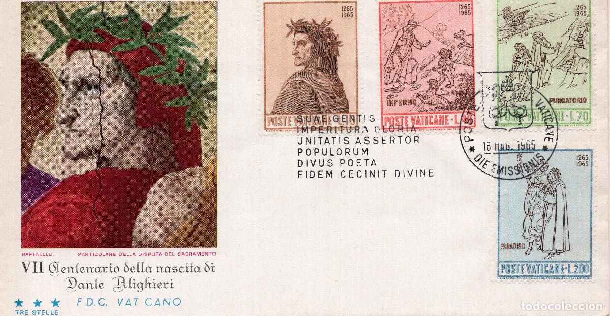 Sellos: VATICANO 1965 CARTA FDC MICHEL VA 477-480