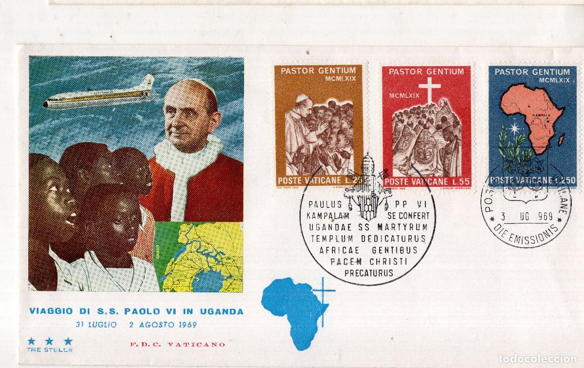 Sellos: VATICANO 1969 CARTA FDC MICHEL VA 550-552