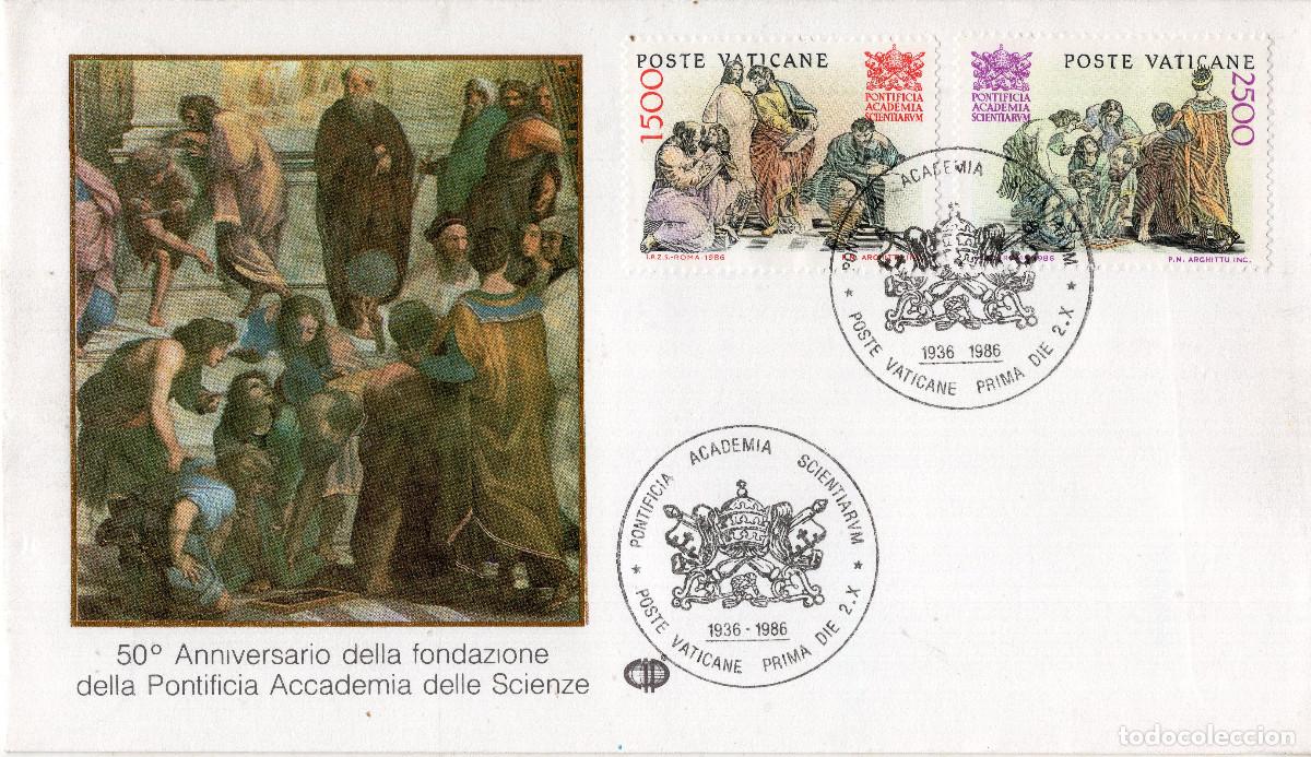 Sellos: VATICANO 1986 CARTA FDC MICHEL VA 897-898