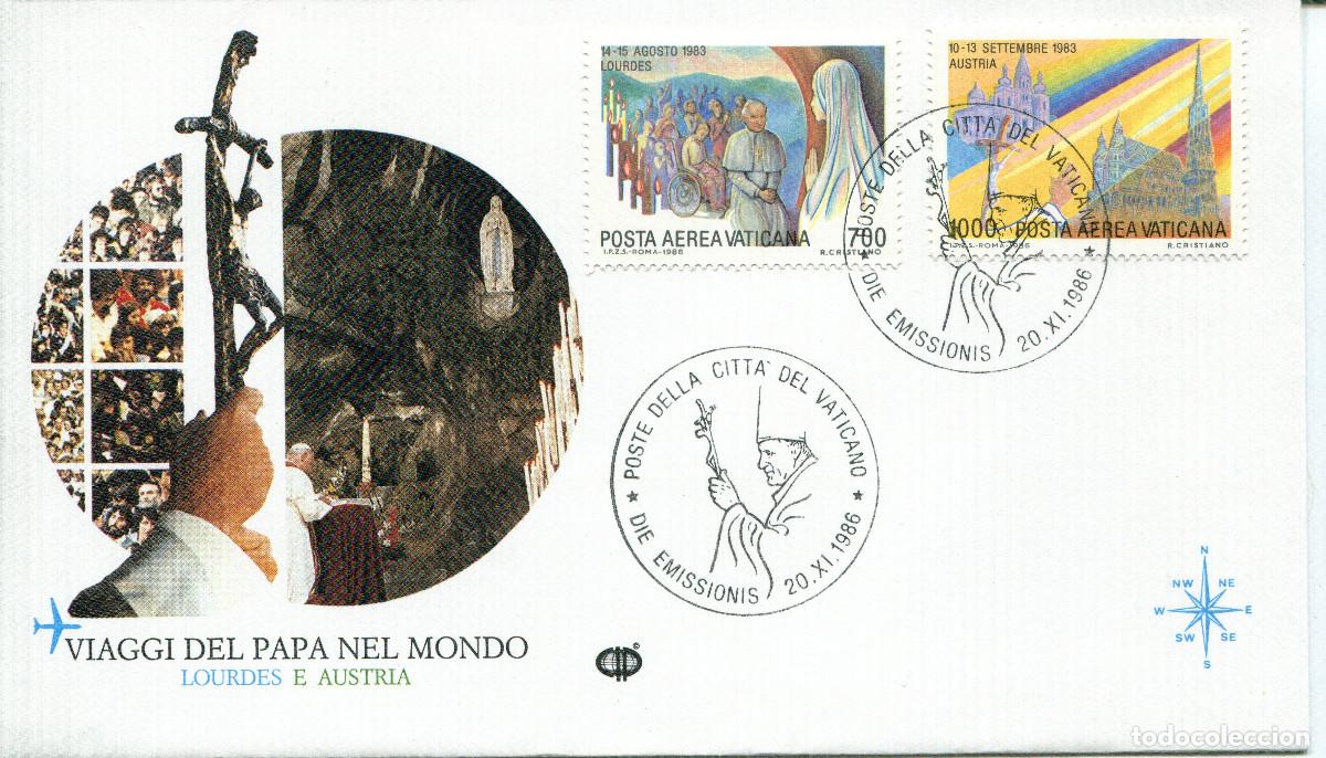 Sellos: VATICANO 1986 CARTA FDC MICHEL VA 901-902