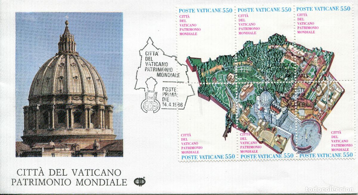 Sellos: VATICANO 1986 CARTA FDC MICHEL VA 883-888
