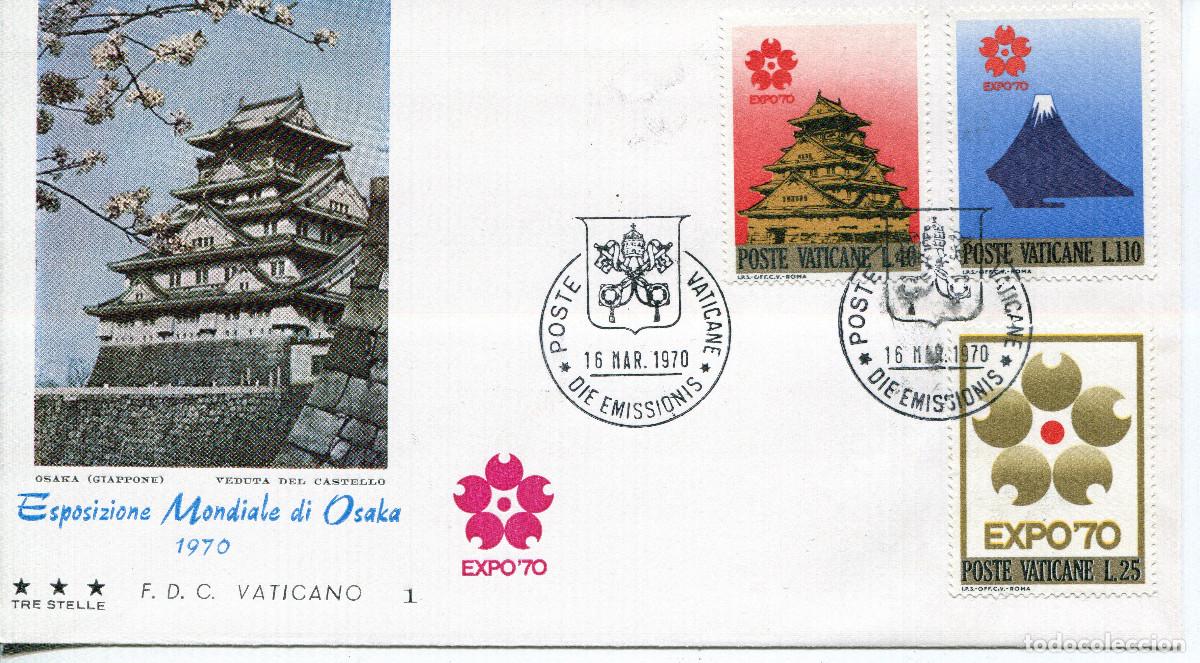 Sellos: VATICANO 1970 CARTA FDC MICHEL VA 556-557+560