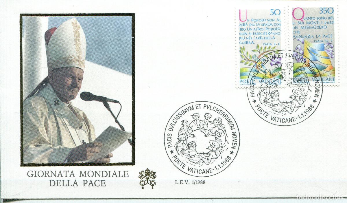 Sellos: VATICANO 1986 CARTA FDC MICHEL VA 889-890