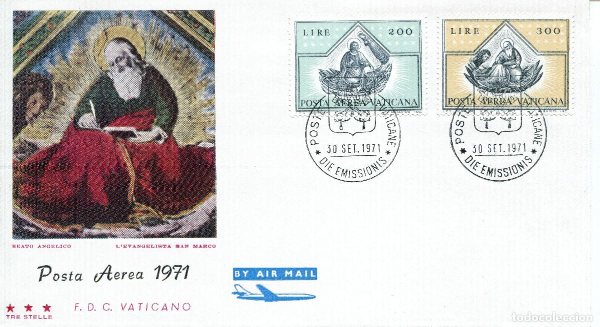 Sellos: VATICANO 1971 CARTA FDC MICHEL VA 590-591