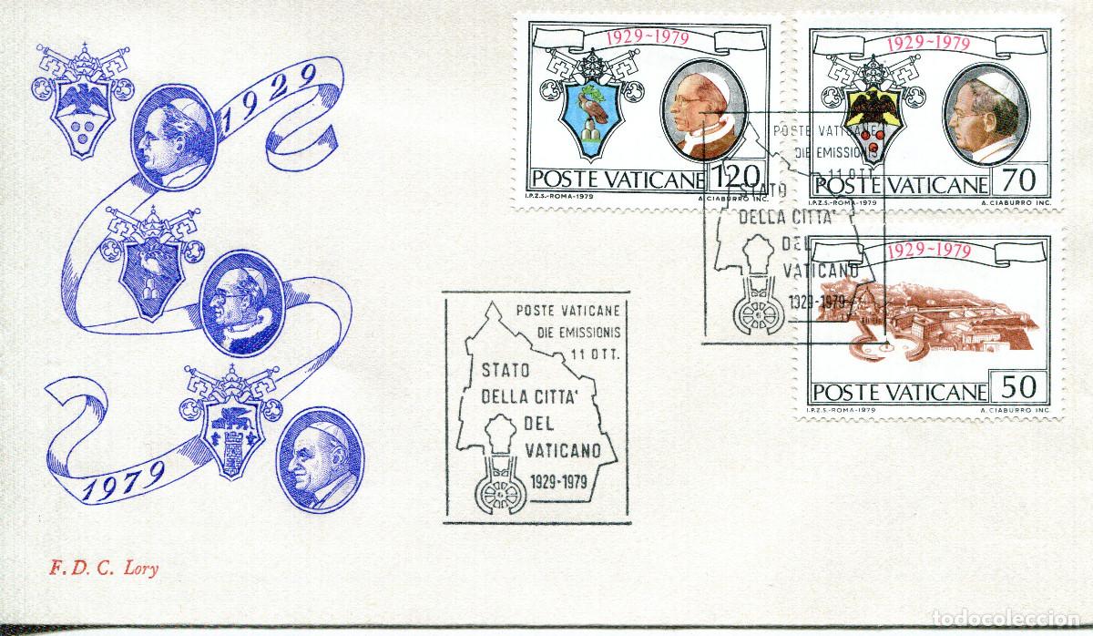 Sellos: VATICANO 1979 CARTA FDC MICHEL VA 748-750