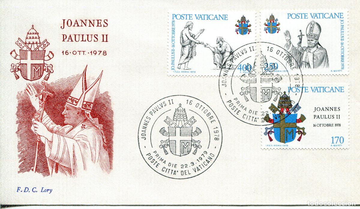 Sellos: VATICANO 1979 CARTA FDC MICHEL VA 736-738