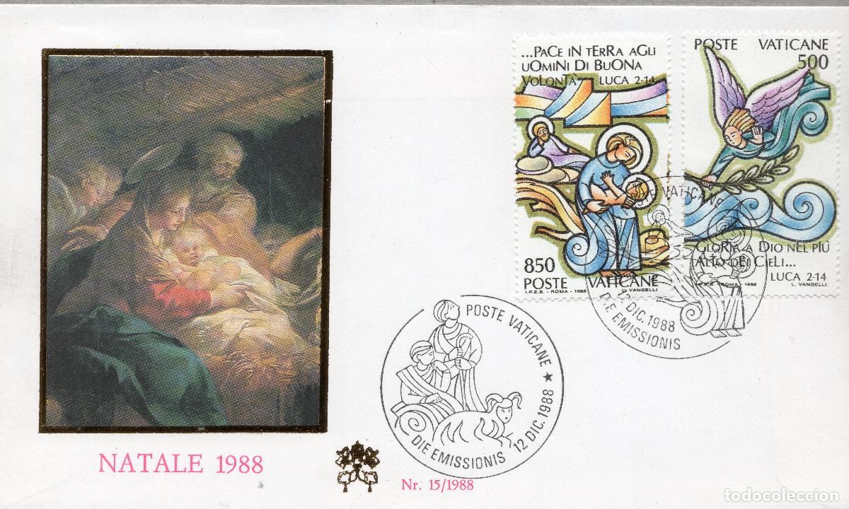 Sellos: VATICANO 1988 CARTA FDC MICHEL VA 959-961