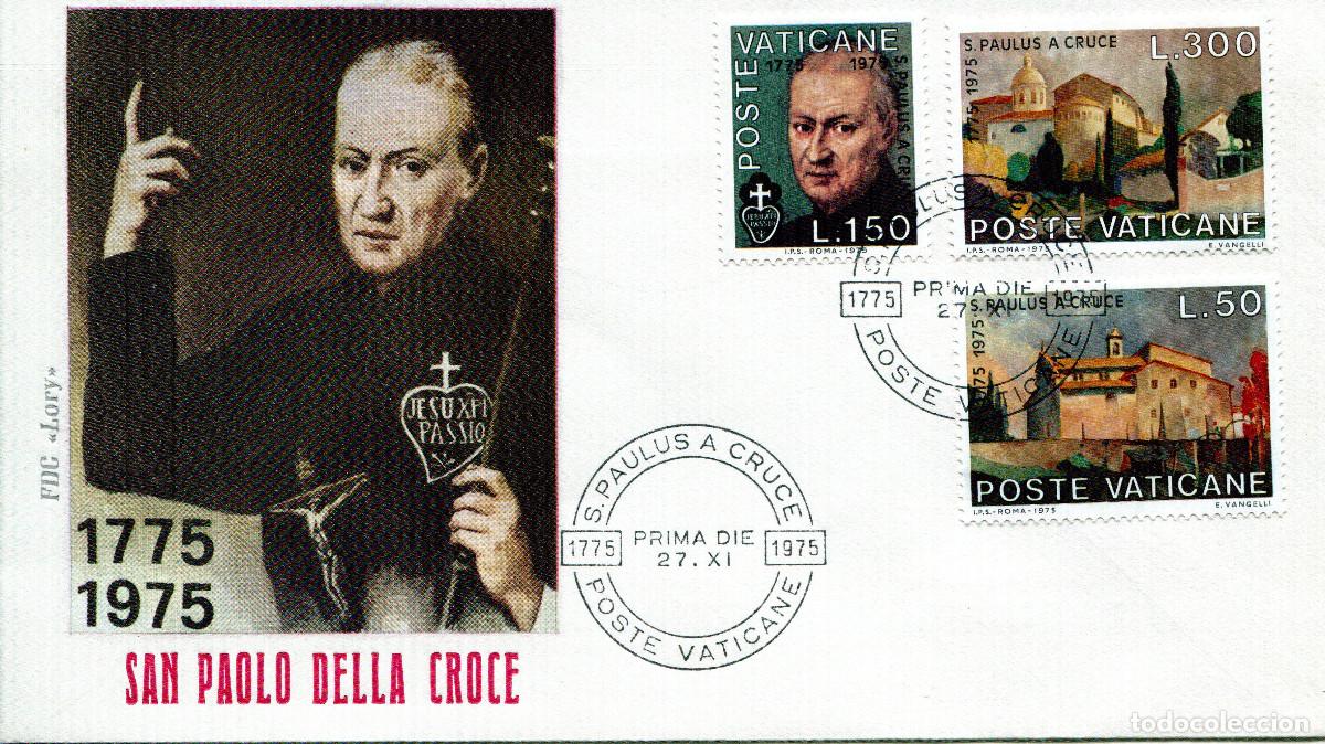 Sellos: VATICANO 1975 CARTA FDC MICHEL VA 672-674