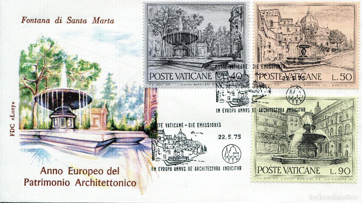 Sellos: VATICANO 1975 CARTA FDC MICHEL VA 658-660