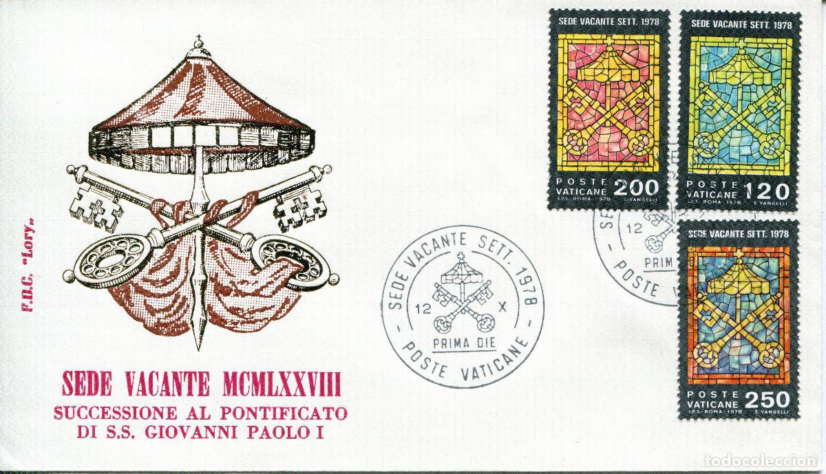 Sellos: VATICANO 1978 CARTA FDC MICHEL VA 729-731