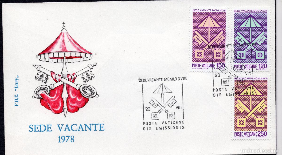 Sellos: VATICANO 1978 CARTA FDC MICHEL VA 726-728