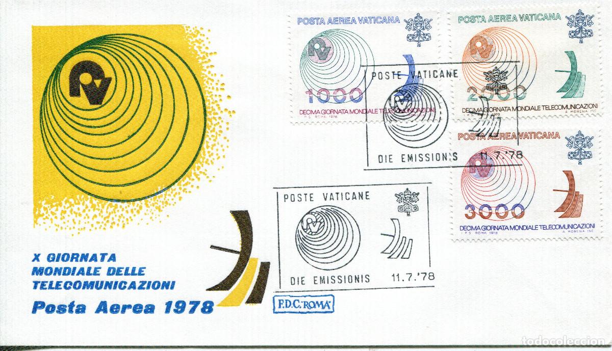 Sellos: VATICANO 1978 CARTA FDC MICHEL VA 723-725