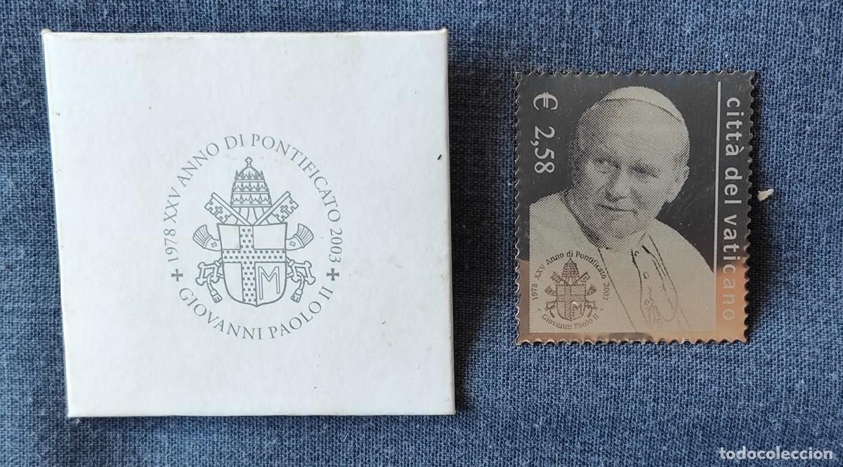 Sellos: FILATELIA 1 SELLOS DE PLATA PAPA JUAN PABLO II CIUDAD DEL VATICANO