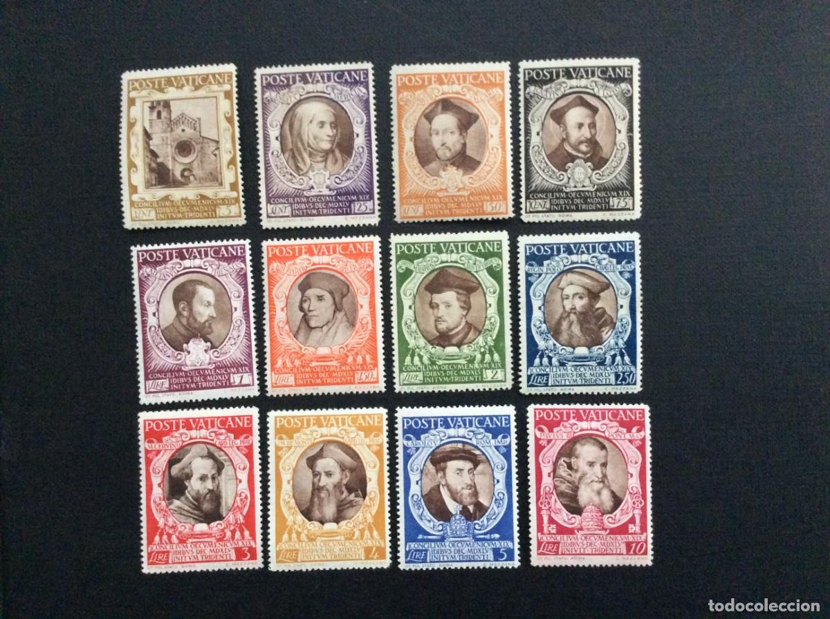 Sellos: VATICANO N&ordm; YVERT 128/39*** A&Ntilde;O 1946. 4&ordm; CENTENARIO DEL CONCILIO DE TRENTO. PERSONAJES DIVERSOS