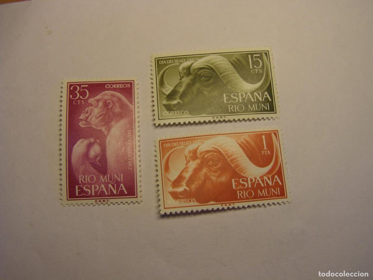 Sellos: Sellos de Espa&ntilde;a, colonia de Rio Muni, dia del sello, a&ntilde;o 1962.