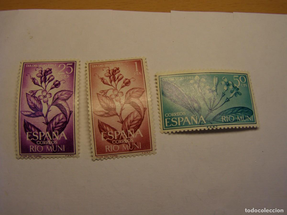 Sellos: Sellos de Espa&ntilde;a, colonia de Rio Muni, dia del sello, a&ntilde;o 1964.