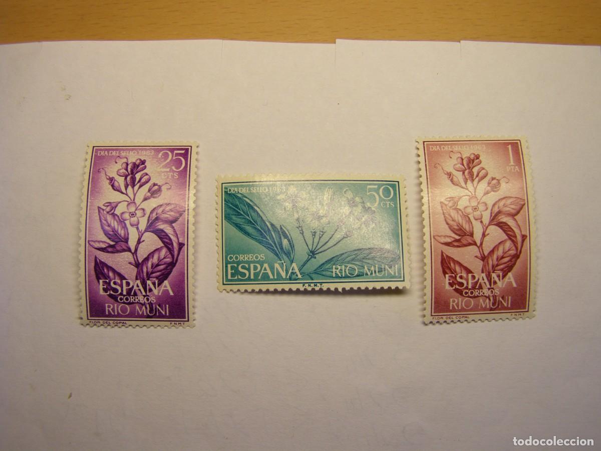 Sellos: Sellos de Espa&ntilde;a, colonia de Rio Muni, dia del sello, a&ntilde;o 1964.