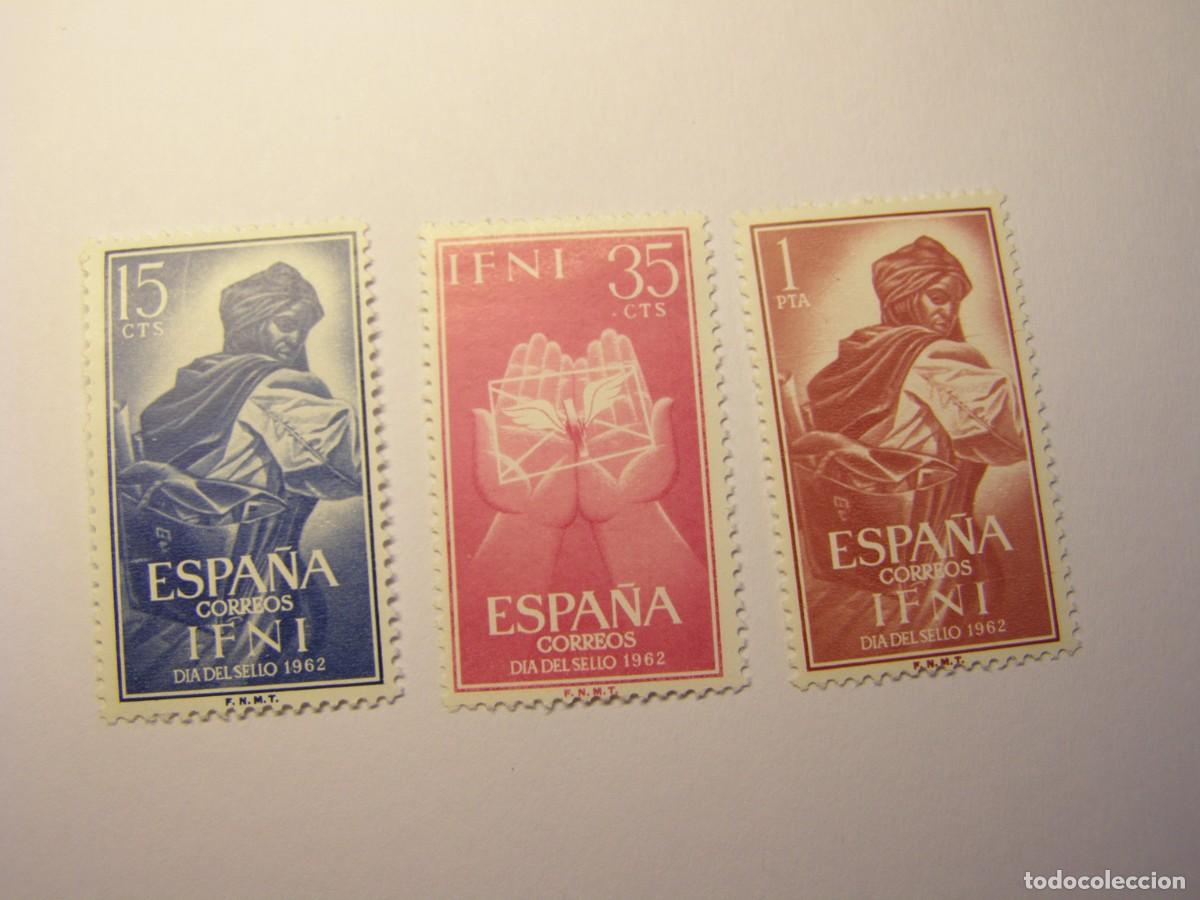 Sellos: Sellos de Espa&ntilde;a, colonia de Ifni, dia del sello, a&ntilde;o 1962.
